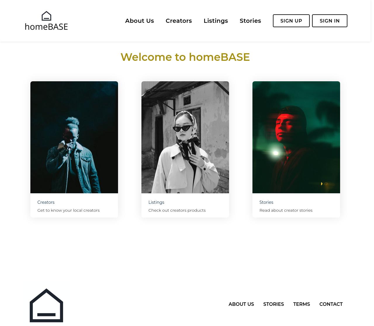 homeBASE - Web Design Project